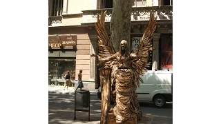 Human Statues Of Las Ramblas, Barcelona