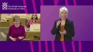 First Minister's Questions (BSL) - 20 January 2022