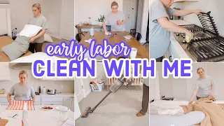 EARLY LABOR CLEAN WITH ME // RELAXING CLEANING MOTIVATION // LIGHT HOUSEWORK BEFORE BABY//BECKY MOSS