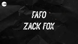 Zack Fox - fafo (Lyric video)