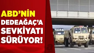 Binden fazla tank, 120'den fazla helikopter! ABD'nin Dedeağaç Limanı'na sevkiyatı sürüyor...