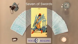 Seven of Swords Tarot card meanings