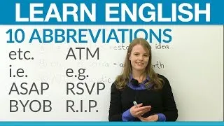 Learn English: 10 abbreviations you should know