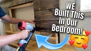 How To DIY Build a Farmhouse Inspired Electric Fireplace That Cost LESS Than $500!!!