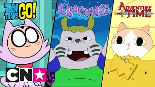 Tini Titanok + Clarence + Kalandra fel! | Macska problémák | Cartoon Network