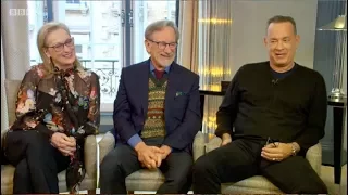 Meryl Streep, Tom Hanks, Steven Spielberg. The Andrew Marr Show. The Post, Oprah... BBC1. 14.1.2018