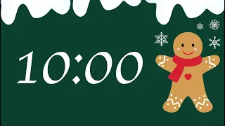 10 Minute Happy Gingerbread Timer (Festive Synth Tones at End)
