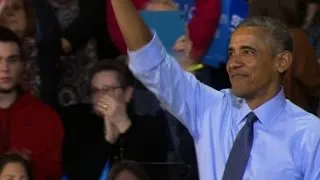 Obama tells story of famed chant: Fired up, ready to go