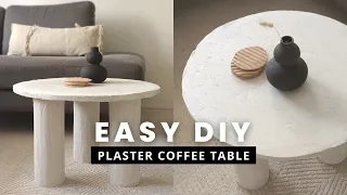 DIY COFFEE TABLE Using Plaster | $0 Modern Coffee Table DIY