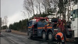 Фура не вписалась 2021 03 19 Минск-Гродно