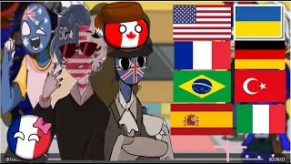 English Family React to their Memes || Gacha club countryhumans ||