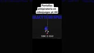 Pantallas antipiratería en videojuegos parte 44 - Sonic The Hedgehog