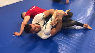 Toe hold from the half guard