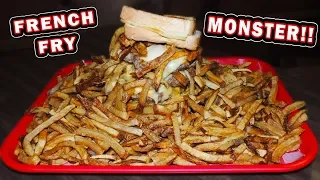 Undefeated French Fry Monster Burger Challenge in Oklahoma!!