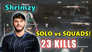 Soniqs Shrimzy - 23 KILLS - M416 + AWM - SOLO vs SQUADS! - PUBG