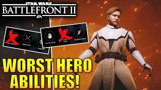 The WORST Hero Abilities in Star Wars Battlefront 2!