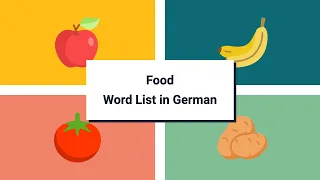 Food Vocabulary in German [139 words in 14 mins]
