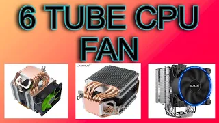 Computer CPU Fans Cooler Heat Sink 6 Heatpipe For Intel LGA 1156/1155/1150/775