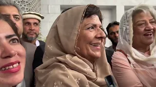 Islamabad: Former Prime Minister Imran Khan's Sister Aleema Khan First Media Talk