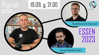 "Piotrek pyta..."- Zaku BoardGames vs Geek Factor | Essen 2023 - TOP10 najbardziej oczekiwanych gier