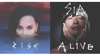 Alive Vs Rise ||Katy Perry and Sia|| (Mashup)