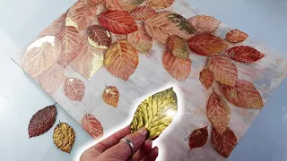 Go outside and Pick some Leaves to make this AUTUMN ART! | AB Creative Tutorial