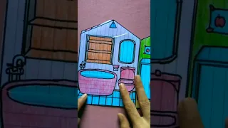 My First Quiet Book Paper Doll House Handmade #shorts #short #shortvideo #paperdolls #quietbook