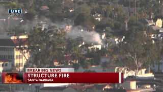 Santa Barbara City firefighters respond to downtown structure fire