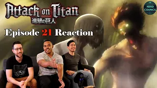 Eren vs the Female Titan! - Attack on Titan Season 1 Episode 21 – Reaction