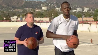 James Corden Challenges Usain Bolt to ALL the Games