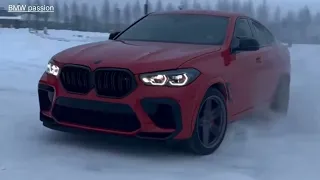 Bmw x6m _ drift and drive in snow