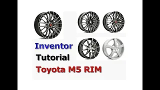 Toyota M5 Rim Design in Inventor