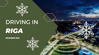 Driving in Riga, Latvia - December 2023 🚗❄️ 🇱🇻