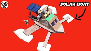 We Made Unlimited Range solar powered electric Boat || mr creative || Make A Creative Boat ||