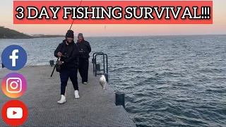 3 Day FISHING Survival in Witsands{Catch&Cook}