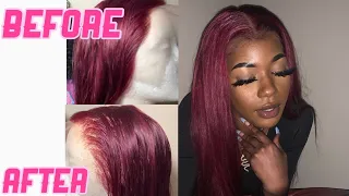 Easiest way to BLEACH & PLUCK knots on lace front perfectly | beginner friendly