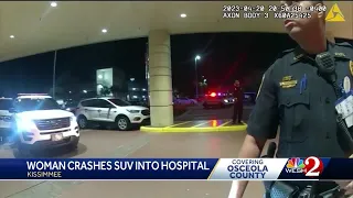 Driver arrested after car crashes into Osceola County hospital