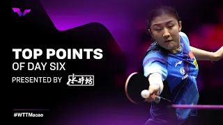 Top Points from Day 6 presented by Shuijingfang | WTT Champions Macao 2023