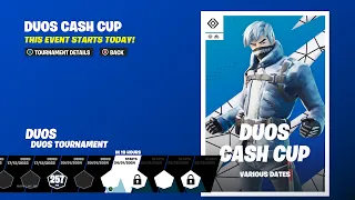 🔴LIVE FORTNITE DUOS CASH CUP TOURNAMENT W/ @Ma0S_YT FNCS IN 2 DAYS!!