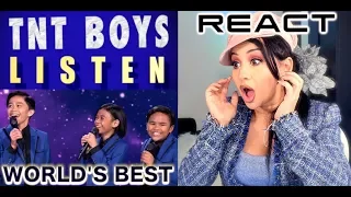 Vocal Coach REACTS to TNT Boys LISTEN The Worls's Best | Lucia Sinatra