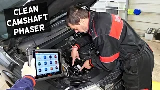 HOW TO CLEAN CAMSHAFT PHASER ACTUATOR DODGE JEEP CHRYSLER