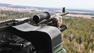 Chinook Helicopter Aerial Gunnery Live-fire | United States Military Training