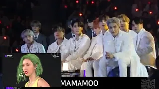 ATEEZ reaction to MAMAMOO HIP REMIX at MAMA 2019