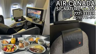 Air Canada Signature Class Boeing 777-300ER Business Class Review