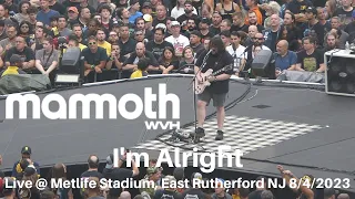 Mammoth WVH - I'm Alright LIVE @ Metlife Stadium East Rutherford NJ 8/4/2023