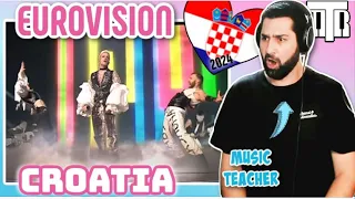 Croatia Eurovision 2024 Reactionalysis - Music Teacher Analyses Rim Tim Tagi Dim by Baby Lasanga