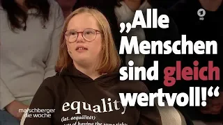 "Alle Menschen sind gleich wertvoll!" Natalie Dedreux bei maischberger. die woche