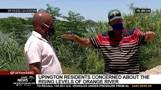 Upington residents concerned about rising levels of Orange River