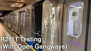 ⁴ᴷ ᴴᴰᴿ R211T Open Gangway Cars Operating in the System for the First Time during Clearance Testing