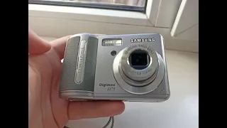 💥Camera Samsung Digimax D73 Gray 7.2MP digital vintage compact retro rare💥WORKing CHEAP💥